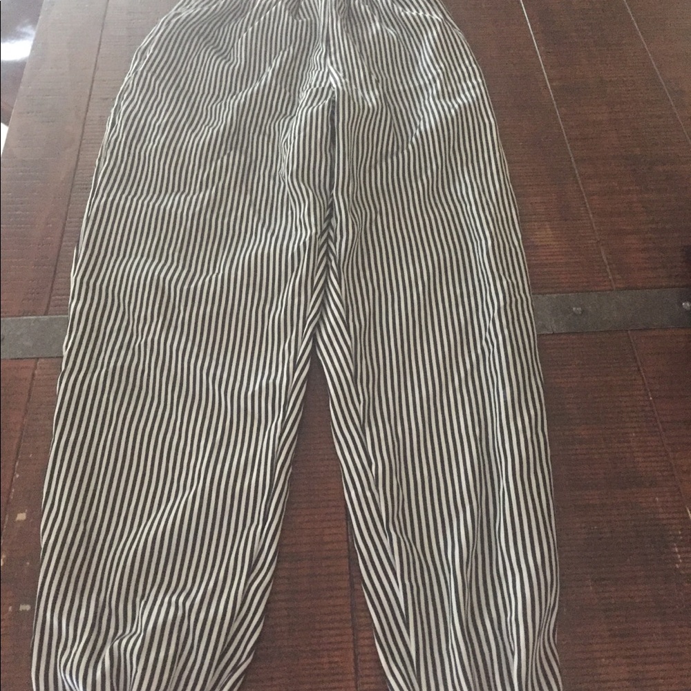 American Apparel size M, silky high waisted pants.
